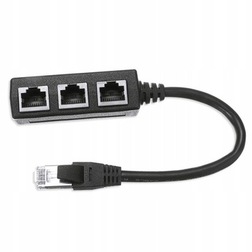 ADAPTER ROZGAŁĘŹNIK 1000 MB/S LAN RJ45 3xRJ45 FTP