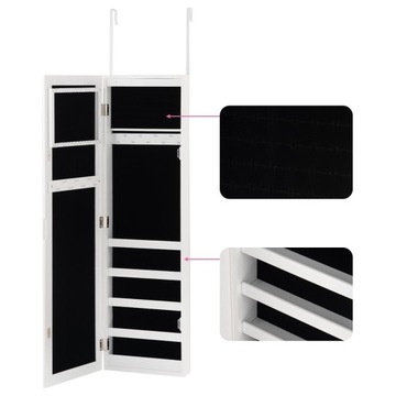 ЮВЕЛИРНЫЙ ШКАФ С ЗЕРКАЛОМ И СВЕТОДИОДНЫМИ ПОДСВЕТКАМИ