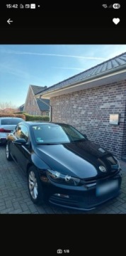 Volkswagen Scirocco III Coupe 1.4 TSI 160KM 2009 Volkswagen Scirocco BenzynkaserwisZarejestrowany w Polsce 1.4 Benzyna