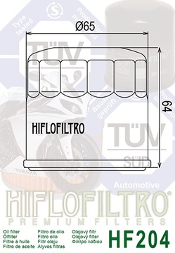 HIFLOFILTRO Filtr oleju HF204