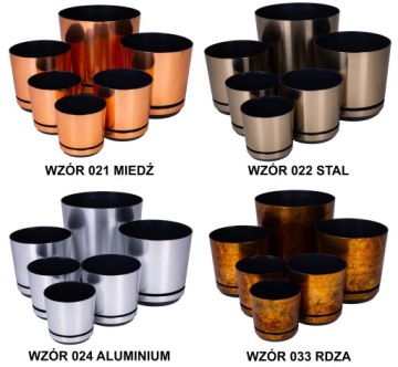 Блестящие красные цветы в горшке MODERN 16