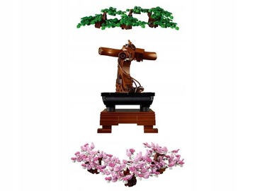 LEGO DRZEWKO BONSAI ROŚLINY Z KLOCKÓW ICONS 2w1