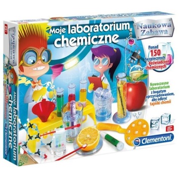 ZESTAW CLEMENTONI MOJE LABORATORIUM CHEMICZNE