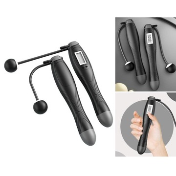 Беспроводная скакалка Черный Серый