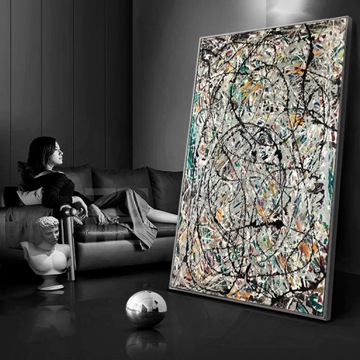 Jackson Pollock - Watery Paths 100x130cm