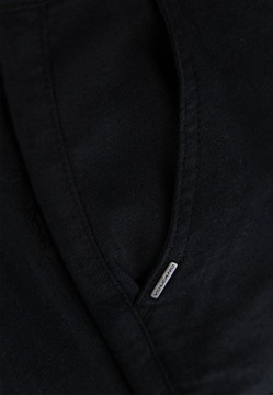 МУЖСКИЕ ЧЕРНЫЕ ЛЬНЯНЫЕ БРЮКИ ОБЫЧНЫЕ VOLCANO R-LINN XXL