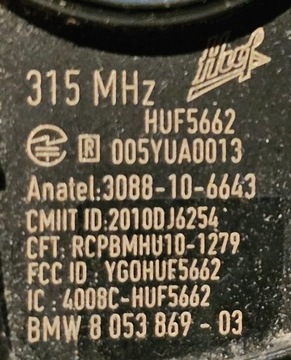 BMW F20 F21 F22 F23 F30 F31 F34 F32 F33 X3 F25 F26 KLÍČEK OVLÁDAČ USA 315MHZ