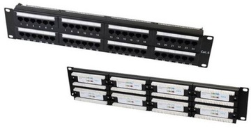 PATCH PANEL KAT 5 2U 48 PORTÓW 19 CALI LANON