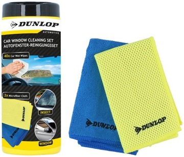 Chusteczki Nawilżane, Ściereczka do Szyb, Ściereczka do Owadów DUNLOP