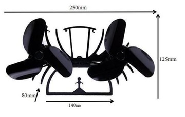 Вентилятор печки 2 пропеллера с 3 лопастями - TWIN 636B TURBO FAN