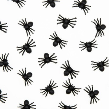 PAJĄKI czarne 50 sztuk Halloween