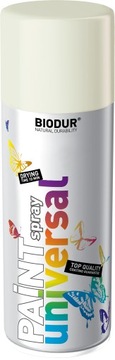 FARBA SPRAY BIAŁY SYGNAŁOWY BIODUR RAL 9003 400 ml