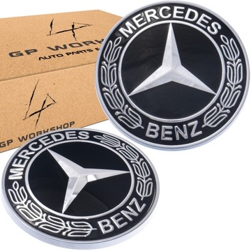 EMBLEMAT ZAMIENNIK DO MERCEDESA ZNACZEK MASKA W204 W205 211 57mm