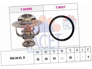 FACET 7.8522 TERMOSTAT KAPALINA CHLADÍCÍ
