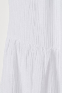 Kreszowana sukienka z bawełny oversize H&M r.XL