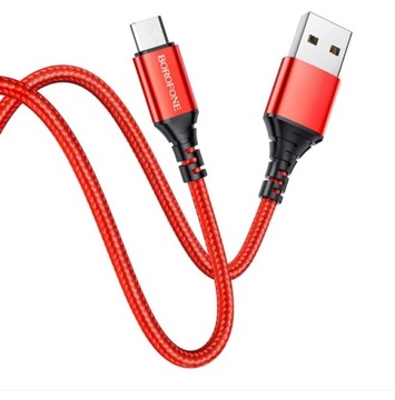 Kabel USB Typ C 3A Oplot 1m czerwony