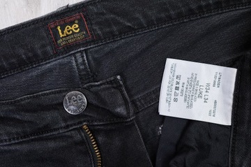 LEE LUKE SLIM JEANSY spodnie męskie granatowe PREMIUM 34/34 pas 90