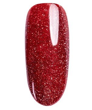 NEONAIL Гибридная база GLITTER EFFECT BASE RED SHINE 7,2 мл - РАСПРОДАЖА
