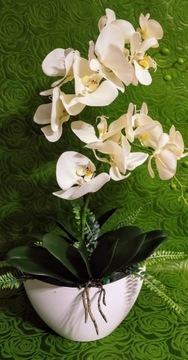Kompozycja na Dzień KOBIET PREZENT DZIEŃ MATKI DEKORACJA STORCZYK ORCHIDEA