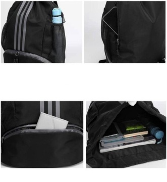 Спортивная сумка-рюкзак для футбола на шнурке, 16x33x45CM