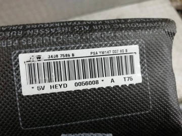 PEUGEOT RCZ ULOŽENÍ SEDADLA AIRBAG LEVÝ