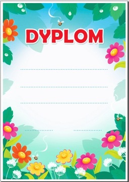 Dyplom Uniwersalny wzór 1 | format A4|gruby papier