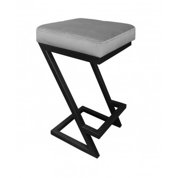 Szary taboret hoker stołek 66 cm LOFT-Z MG17