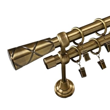Wytrzymały KARNISZ 520 cm do pokoju 19+19 mm
