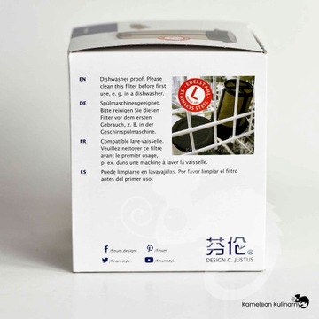 ZAPARZACZ SITKO SITO gęste wkład do kubka stal L