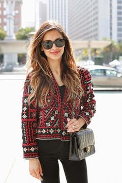 A167 КУРТКА-КИМОНО С ВЫШИВКОЙ ZARA - S