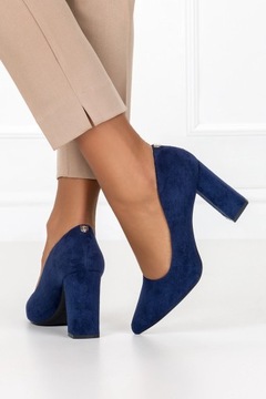 ТУФЛИ ЖЕНСКИЕ НА ПАЛОЧНОМ КАБЛУКЕ, КЛАССИЧЕСКИЕ, МОДНЫЕ, ОСТОРОЧНЫЙ НОСОК, размер 38