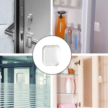 6x САМОКЛЕЯЩИЕСЯ СИЛИКОНОВЫЕ УПОРКИ ДЛЯ СТЕНЫ, ДВЕРНАЯ РУЧКА ДЛЯ СИДЕНЬЯ ДЛЯ УНИТАЗА