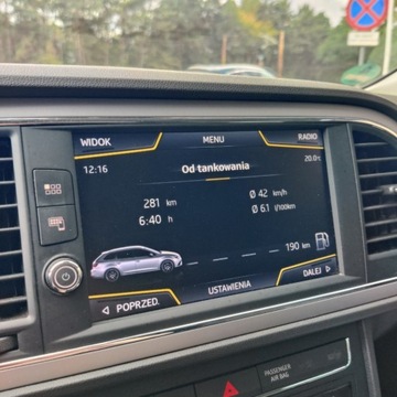 Seat Leon III SC Facelifting 1.2 TSI 110KM 2017 Seat Leon Seat Leon III 1.2 CarPlay Navi Radar Jeden Wlasciciel Serwis ASO, zdjęcie 14