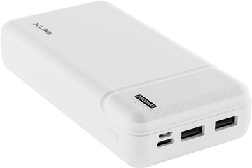 Powerbank XLINE XPB220W 20000 mAh 22.5W Biały 2 urządzenia jednocześnie