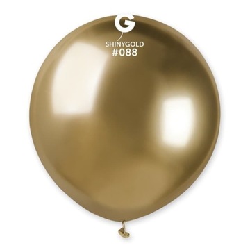 Balon złoty shiny DUŻY 48cm wesele, ślub, chrzest