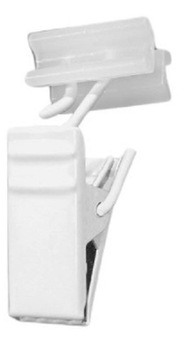 Żabka do szyny aluminiowej na ślizgu 20 sztuk metalowa biała ze ślizgaczem