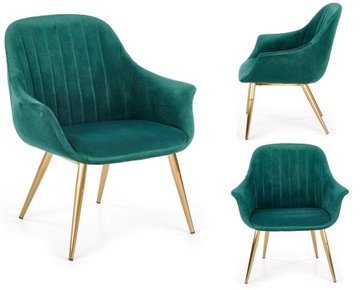 FOTEL WYPOCZYNKOWY ELEGANCE 2 ZIELONY HALMAR