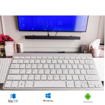 Беспроводная клавиатура Smart TV, серебристая