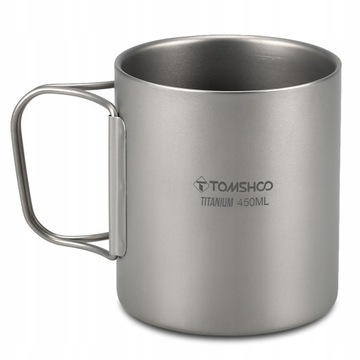 Tytanowy kubek na wodę z podwójną ścianką 450ml