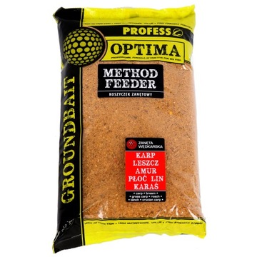 PROFESS Оптима прикормка для рыбалки 1кг METHOD FEEDER