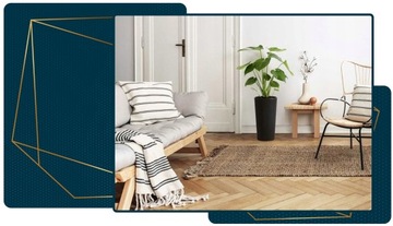 Donica Czarny Beton DONICZKA WYSOKA slim okrągła z wkładem do salonu h46x25