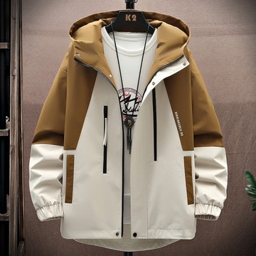 2023 Новая весенняя мужская куртка с капюшоном, дышащая верхняя одежда