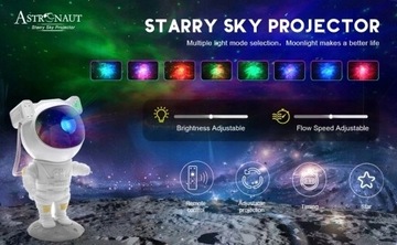 ЗВЕЗДЫ ПРОЕКТОР НОЧНИК КОСМОНАВТ 8 РЕЖИМОВ