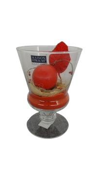 Рождественский подсвечник в виде большого стеклянного кубка MAISON STRAUSS