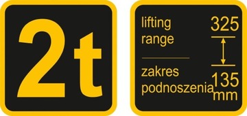 PODNOŚNIK HYDRAULICZNY SAMOCHODOWY ŻABA LEWAREK 2T