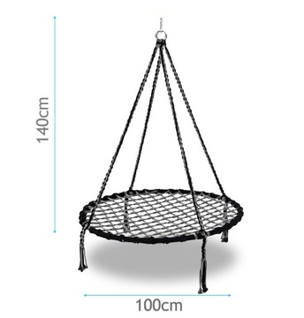Садовые качели ГНЕЗДО АИСТИ для детей БИНГО большие 100СМ обруч МЕТАЛЛ