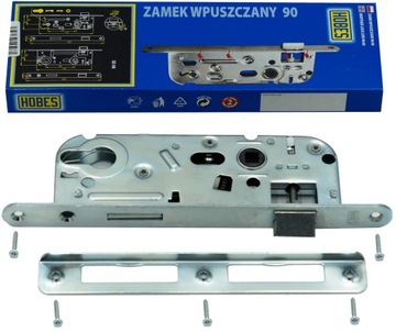 HOBES ZAMEK WPUSZCZANY DO DRZWI 90/50 WKŁAD 24026