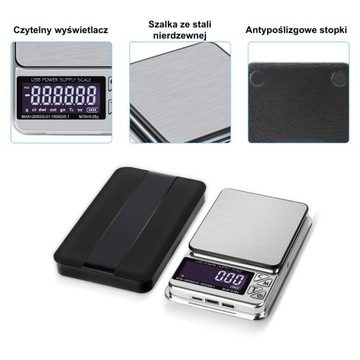ТОЧНЫЕ ЭЛЕКТРОННЫЕ ВЕСЫ USB 1 кг 1000 г 0,01 г