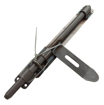 Zasuwa niemalowana wąska do furtki bramy rygiel 340mm zamknięcie na kłódke