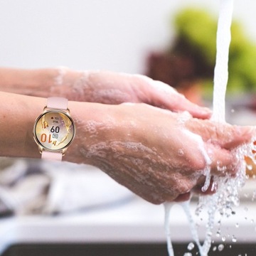 ЖЕНСКИЕ СМАРТ-ЧАСЫ AMOLED ЗВОНКИ СПОРТ ИЗМЕРЕНИЕ СЕРДЕЧНОГО РИТМА PL SMART WATCH GOLD